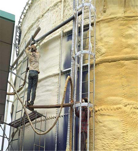 為什么聚氨酯噴涂能用于保溫(圖3) 聚氨酯噴涂保溫施工